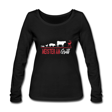 Grillen Langarmshirt - Meister am Grill Grillen Grill