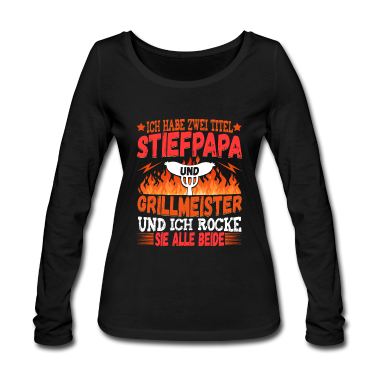 Grillen Langarmshirt - Stiefpapa Griller Grillen