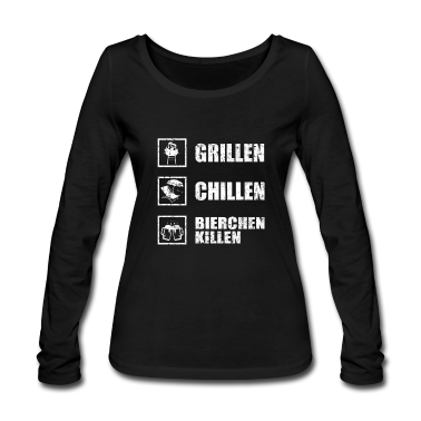 Grillen Langarmshirt - Grill Grillen Grillieren Griller