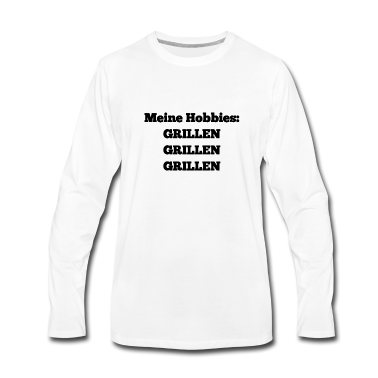 Grillen Langarmshirt - Hobbies:Grillen Grillen Grillen schwarz
