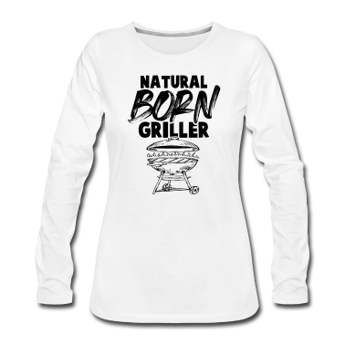 Grillen Langarmshirt - born griller grill