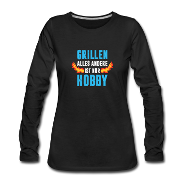 Grillen Langarmshirt - GRILL - GRILLEN - BBQ