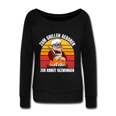 Grillen Langarmshirt - Geschenkidee grillen Zum grillen geboren Grill
