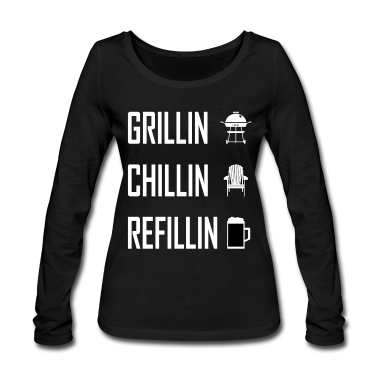 Grillen Langarmshirt - Grillen Grill Geschenk