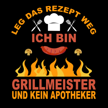 Motiv Grillen Grill Ich bin Grillmeister Geschenk