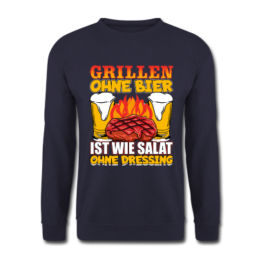 Grillen Pullover - Grillmeister Bier und Grill Geschenk Spruch