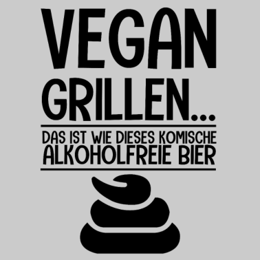 Motiv Geschenk-Vegan grillen-alkoholfrei Bier-Anti Vegie