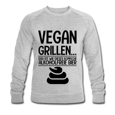 Grillen Pullover - Geschenk-Vegan grillen-alkoholfrei Bier-Anti Vegie