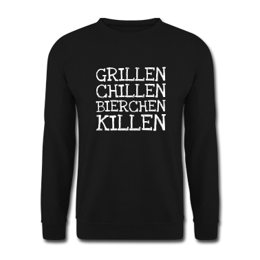 Grillen Pullover - Grillen Chillen Bierchen Killen