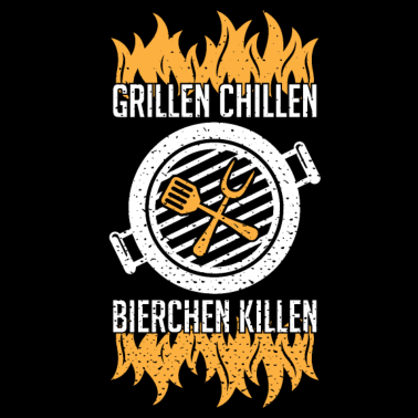 Motiv Grillen chillen, bierchen killen