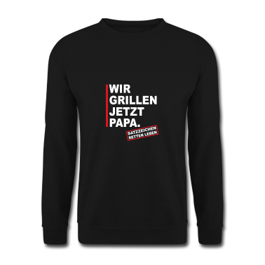 Grillen Pullover - Satzzeichen retten Leben