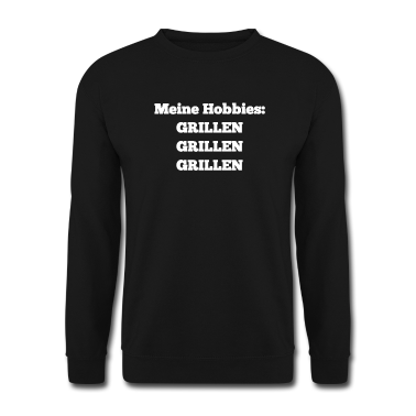 Grillen Pullover - Hobbies:Grillen Grillen Grillen in weiss