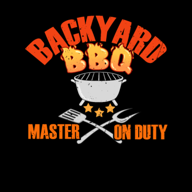 Motiv Hinterhof BBQ Meister Am Grill Grillen Griller