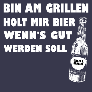 Motiv Bin am Grillen