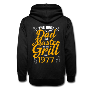 Grillen Hoodie - 1977 Geborener Bester Papa Und Meister Am Grill