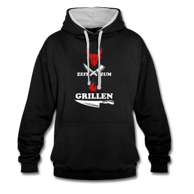 Grillen Hoodie - Zeit zum Grillen Grillmeister Fleisch Geschenk