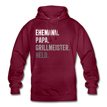 Grillen Hoodie - Ehemann Papa Grillmeister Held - Vater Vatertag