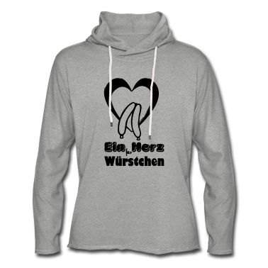 Grillen Hoodie - Herz für Würstchen Fleisch Grillen Geschenk