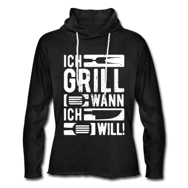 Grillen Hoodie - Ich Grill Wann Ich Will | Lustiges Griller BBQ Spr
