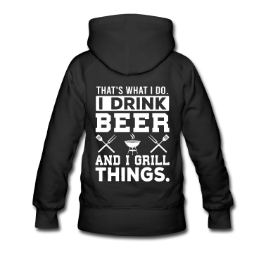 Grillen Hoodie - Bier Grillen Spruch Lustig Grillmeister Grillen