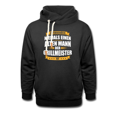 Grillen Hoodie - Unterschätze niemals alten Mann Grillmeister
