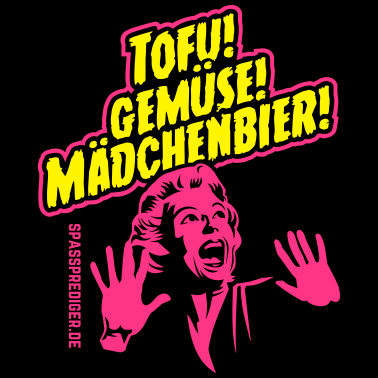 Motiv Grill T Shirt Design Tofu, Gemüse, Mädchenbier