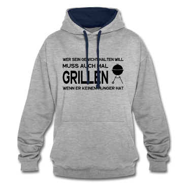 Grillen Hoodie - Grillen lustiger Grillspruch BBQ Männer Grill