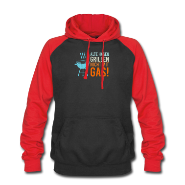 Grillen Hoodie - Holzkohle Grill Geschenk alte Hasen auf Kohle