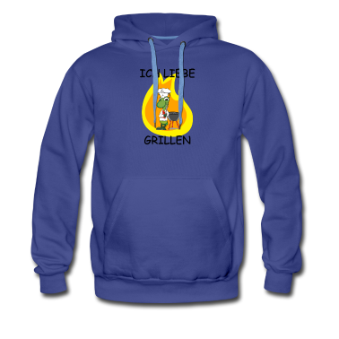Grillen Hoodie - Ich liebe Grillen - Grille am Grill