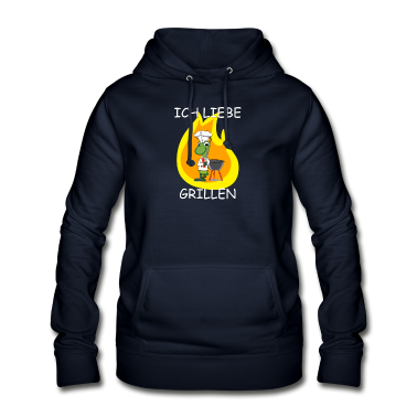 Grillen Hoodie - Ich liebe Grillen - Grille am Grill