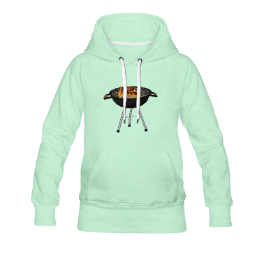 Grillen Hoodie - Grill mit Steak Grillen