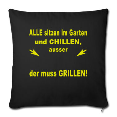 Grillen Kissenbezug - Lustiger Grill-Spruch