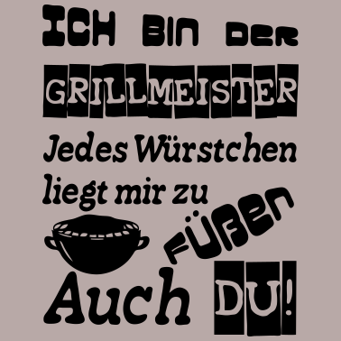 Motiv Grillmeister Spruch Grill grillen Geschenk Spruch