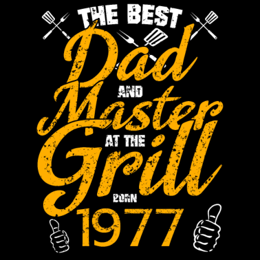 Motiv 1977 Geborener Bester Papa Und Meister Am Grill