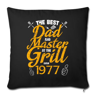 Grillen Kissenbezug - 1977 Geborener Bester Papa Und Meister Am Grill