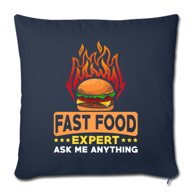 Grillen Kissenbezug - Fast Food Spruch lustig