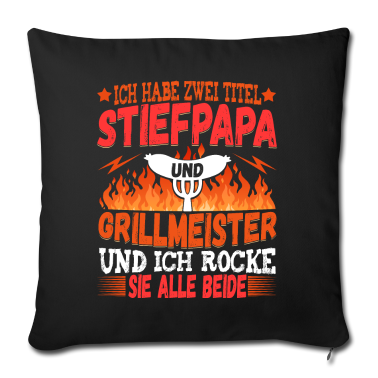 Grillen Kissenbezug - Stiefpapa Griller Grillen