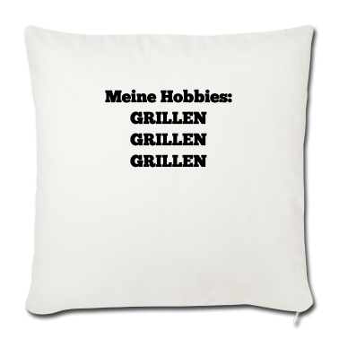 Grillen Kissenbezug - Hobbies:Grillen Grillen Grillen schwarz