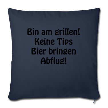 Grillen Kissenbezug - bin am grillen