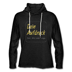 Leichtes Kapuzensweatshirt Unisex mit Text, Bild oder Logo bedrucken lassen