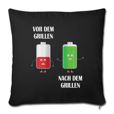 Grillen Kissenbezug - Vor dem grillen und nach dem grillen
