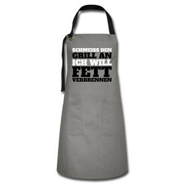 Grillen Schürze - Grill an und Fett verbrennen