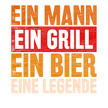 Motiv Grillen Bier BBQ Grill