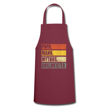 Grillen Schürze - Papa Mann Mythos Grillmeister
