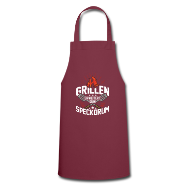 Grillen Schürze - Grillen erweitert dein Speckdrum. Lustiger Spruch.