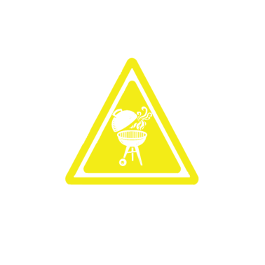 Motiv Achtung! Papa grillt