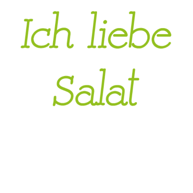 Motiv Lustiges Grill Sprüche T-Shirt Ich Liebe Salat
