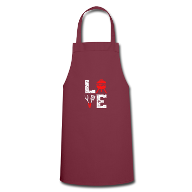 Grillen Schürze - Ich Liebe Grillen Geschenk für Grillmeister BBQ