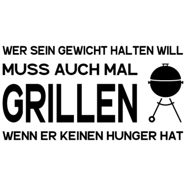Motiv Grillen lustiger Grillspruch BBQ Männer Grill