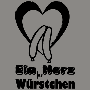 Motiv Herz für Würstchen Fleisch Grillen Geschenk